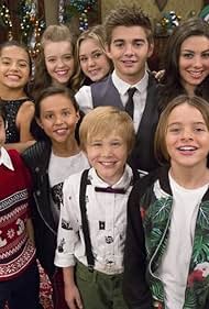 Riele Downs, Megan Lee, Jade Pettyjohn, Diego Velazquez, Haley Tju, Buddy Keaton, Breanna Yde, Sean Ryan Fox, Kira Kosarin, Jaheem Toombs, Jack Griffo, Madisyn Shipman, Casey Simpson, Mace Coronel, Isabela Merced, Brec Bassinger, Jace Norman, Aidan Gallagher, Lizzy Greene, Thomas Kuc, Owen Patrick Joyner, Erika Tham, and Maya Le Clark in Nickelodeon's Ho Ho Holiday Special (2015)