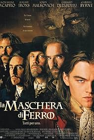 Leonardo DiCaprio, Gabriel Byrne, Gérard Depardieu, Jeremy Irons, and John Malkovich in La maschera di ferro (1998)