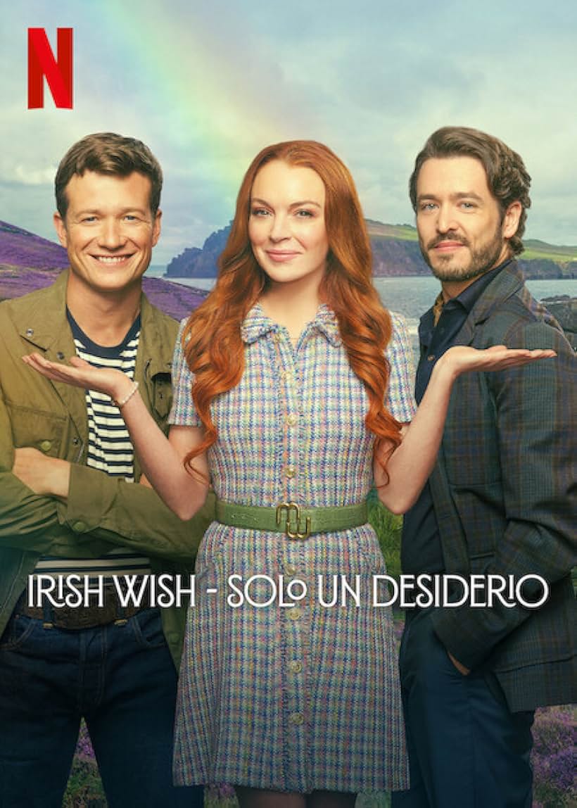 Lindsay Lohan, Ed Speleers, and Alexander Vlahos in Irish Wish (2024)