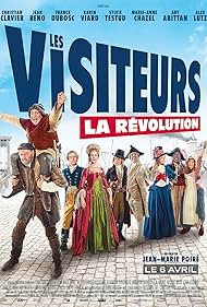 Jean Reno, Christian Clavier, Marie-Anne Chazel, Franck Dubosc, Pascal N'Zonzi, Sylvie Testud, Karin Viard, Ary Abittan, and Alex Lutz in The Visitors: Bastille Day (2016)