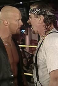 Steve Austin and Terry Funk in WWF Shotgun Saturday Night (1997)