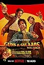 Rajkummar Rao, Adarsh Gourav, and Dulquer Salmaan in Guns & Gulaabs (2023)