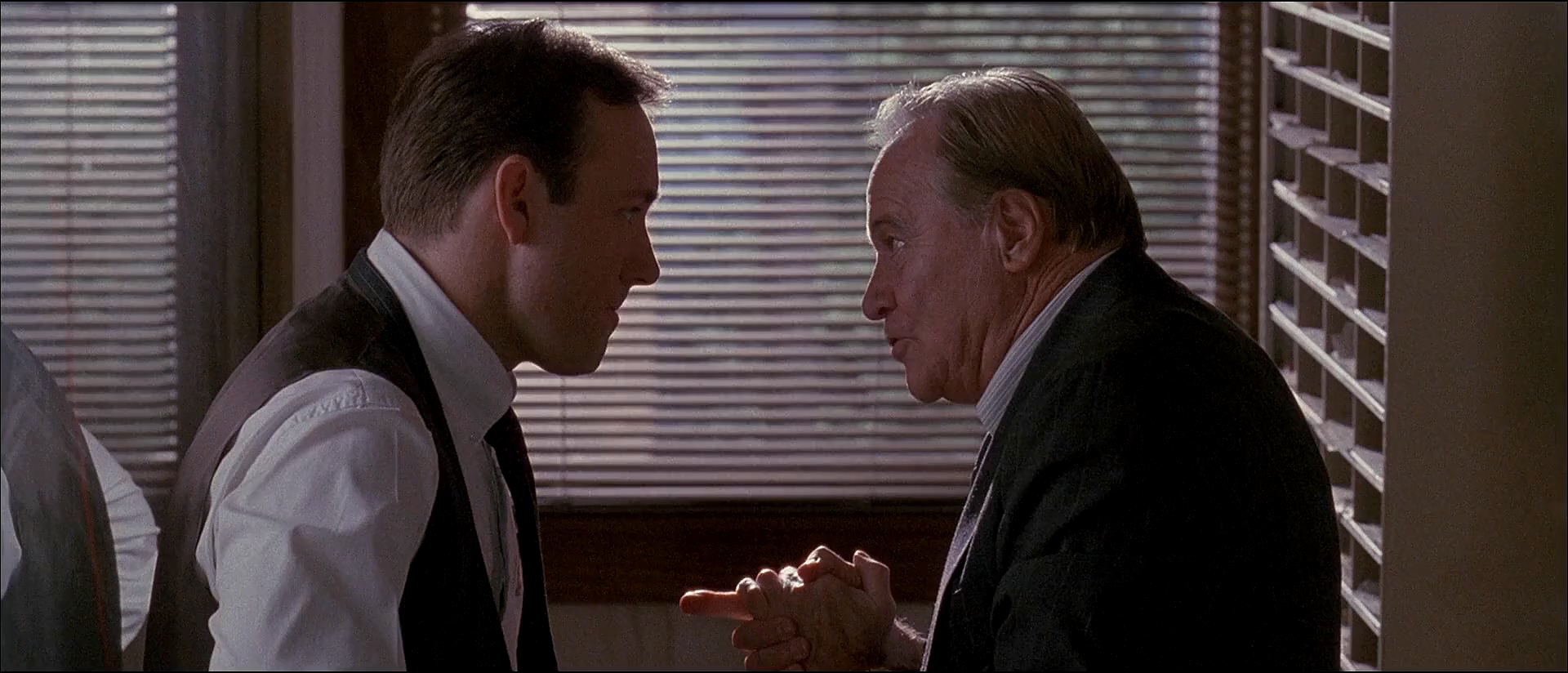 Kevin Spacey and Jack Lemmon in Glengarry Glen Ross (1992)