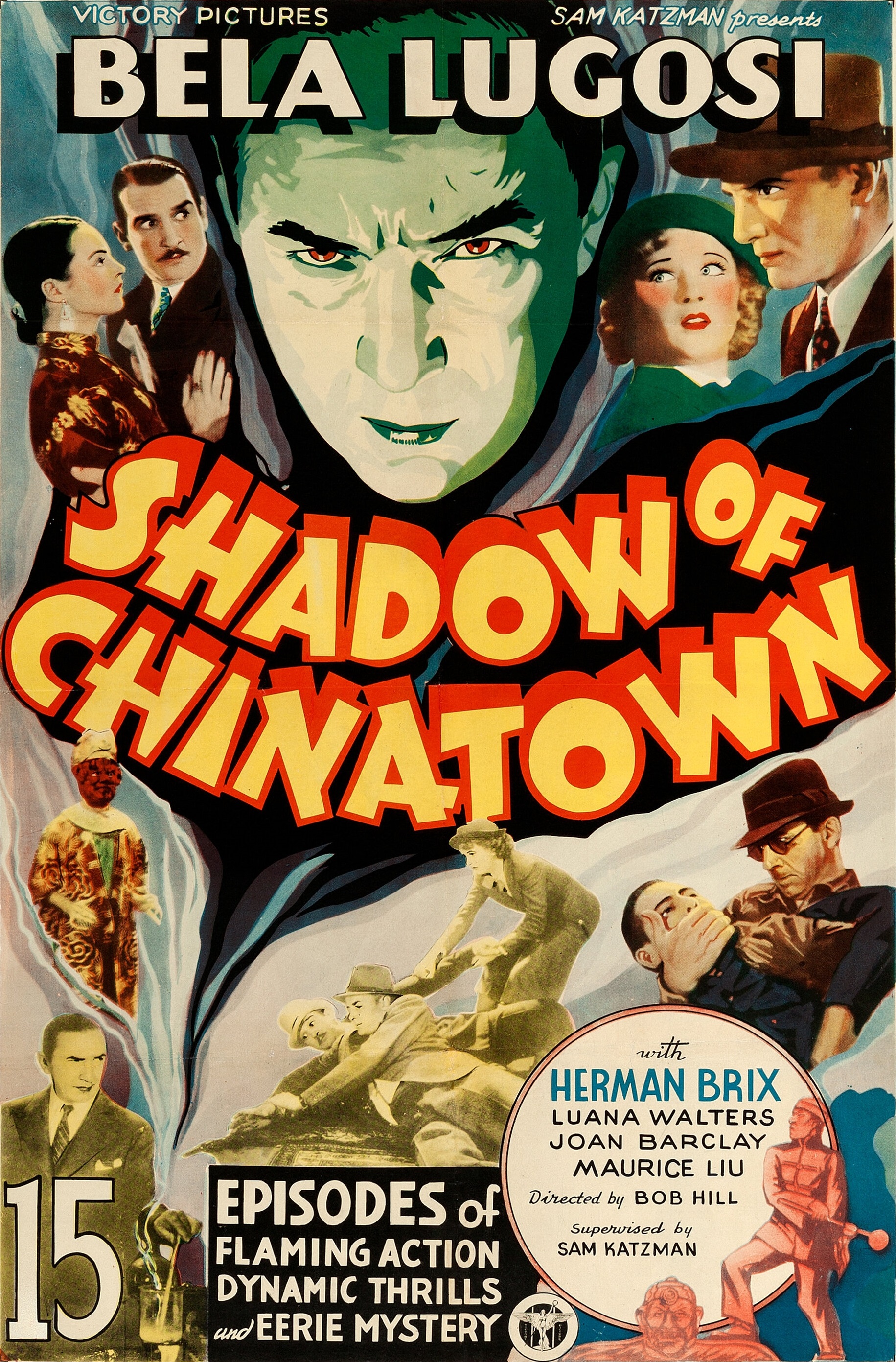 Bela Lugosi, Joan Barclay, Bruce Bennett, and Luana Walters in Shadow of Chinatown (1936)