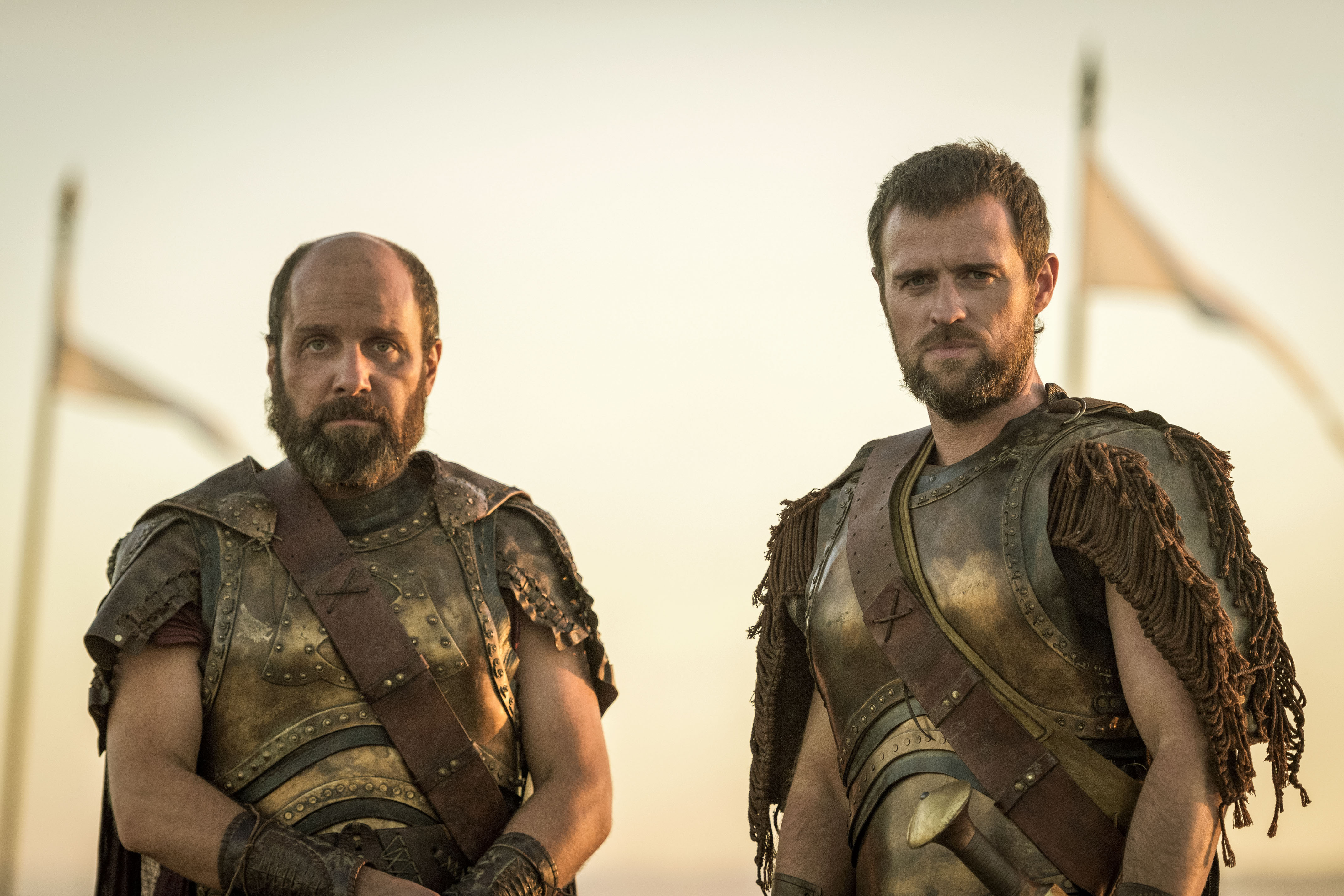 Johnny Harris and Jonas Armstrong in Troy: Fall of a City (2018)