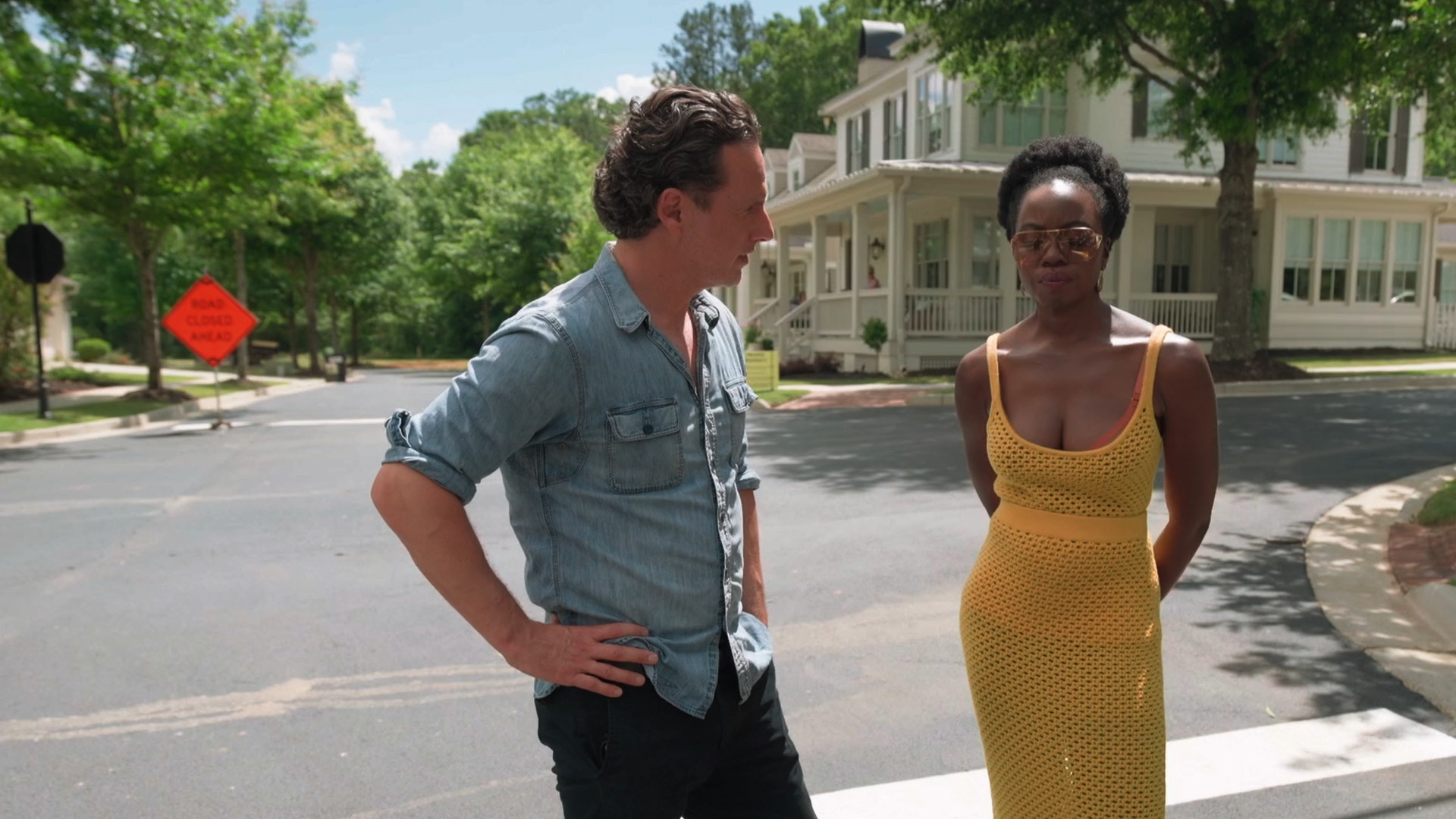 Andrew Lincoln and Danai Gurira in The Walking Dead: The Return (2024)