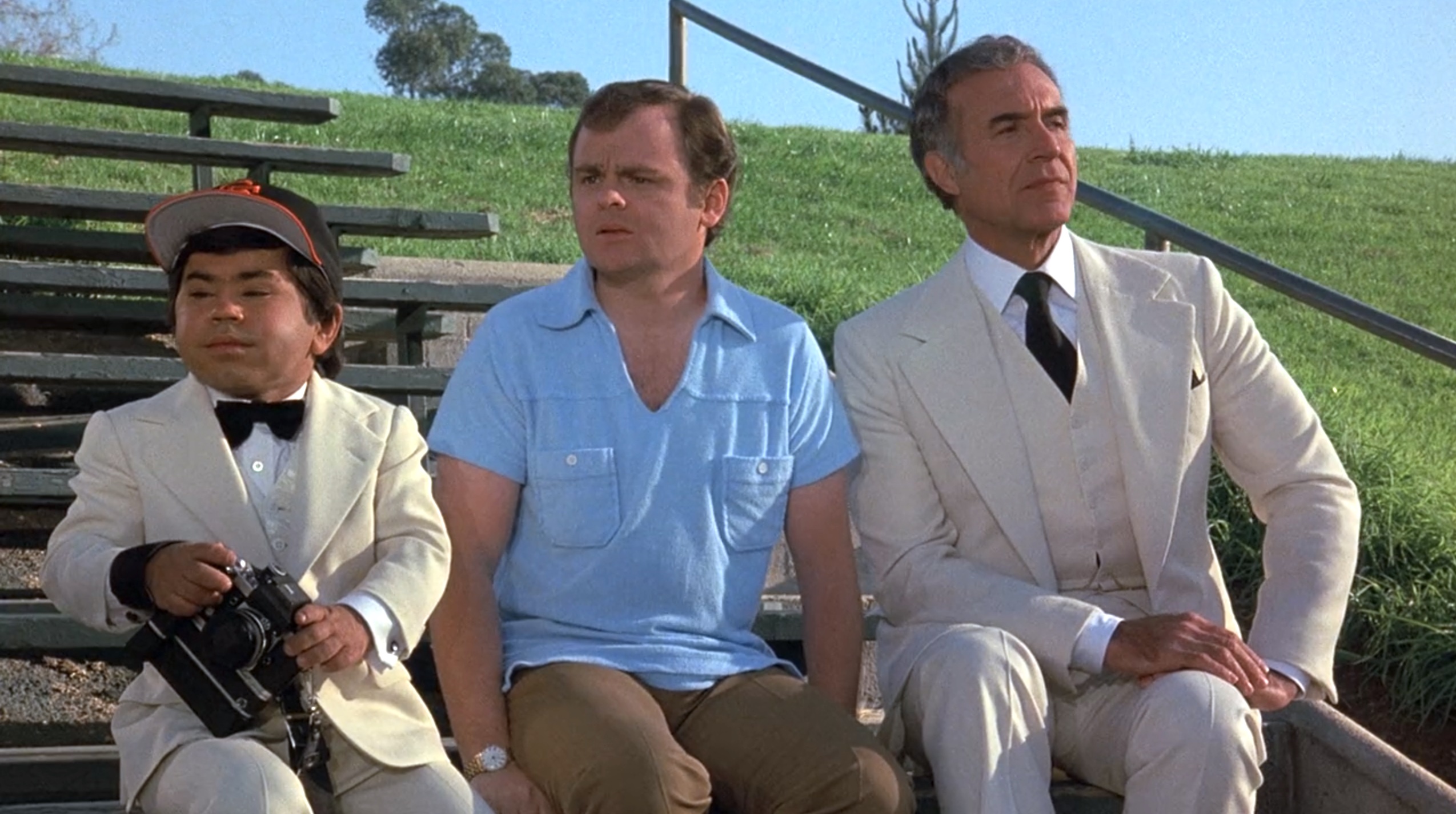 Ricardo Montalban, Gary Burghoff, and Hervé Villechaize in Fantasy Island (1977)