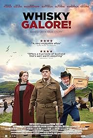 Gregor Fisher, Eddie Izzard, and Naomi Battrick in Whisky Galore! (2016)