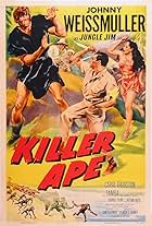 Max Palmer, Carol Thurston, Johnny Weissmuller, and Tamba in Killer Ape (1953)