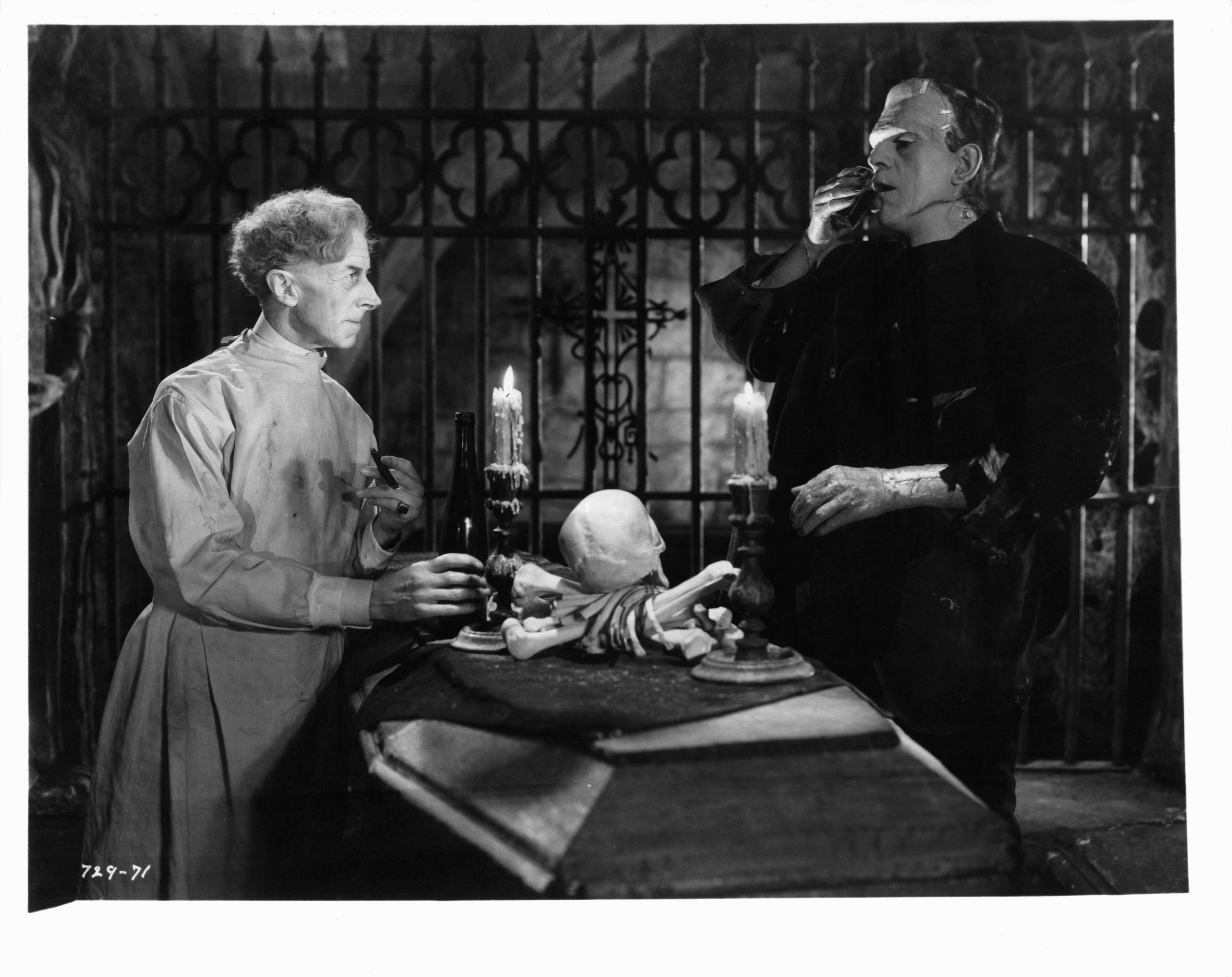 Boris Karloff and Ernest Thesiger in Bride of Frankenstein (1935)