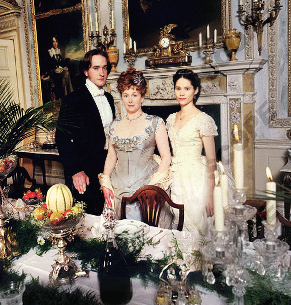 Paloma Baeza, Cheryl Campbell, and Matthew Macfadyen in The Way We Live Now (2001)