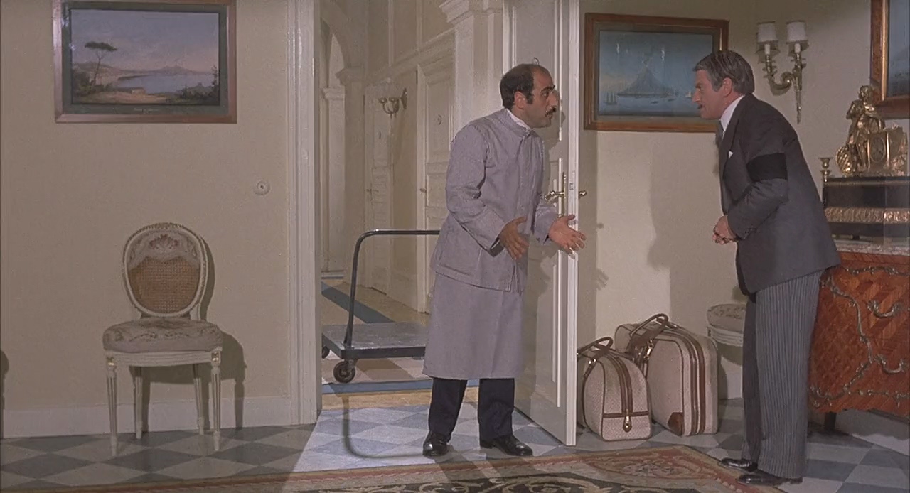 Gianfranco Barra and Clive Revill in Avanti! (1972)