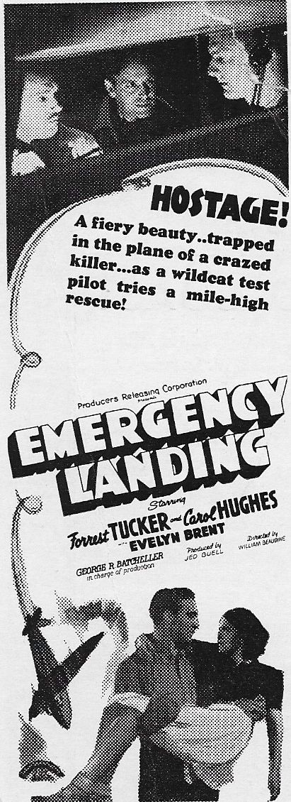 Carol Hughes and Forrest Tucker in Emergency Landing (1941)