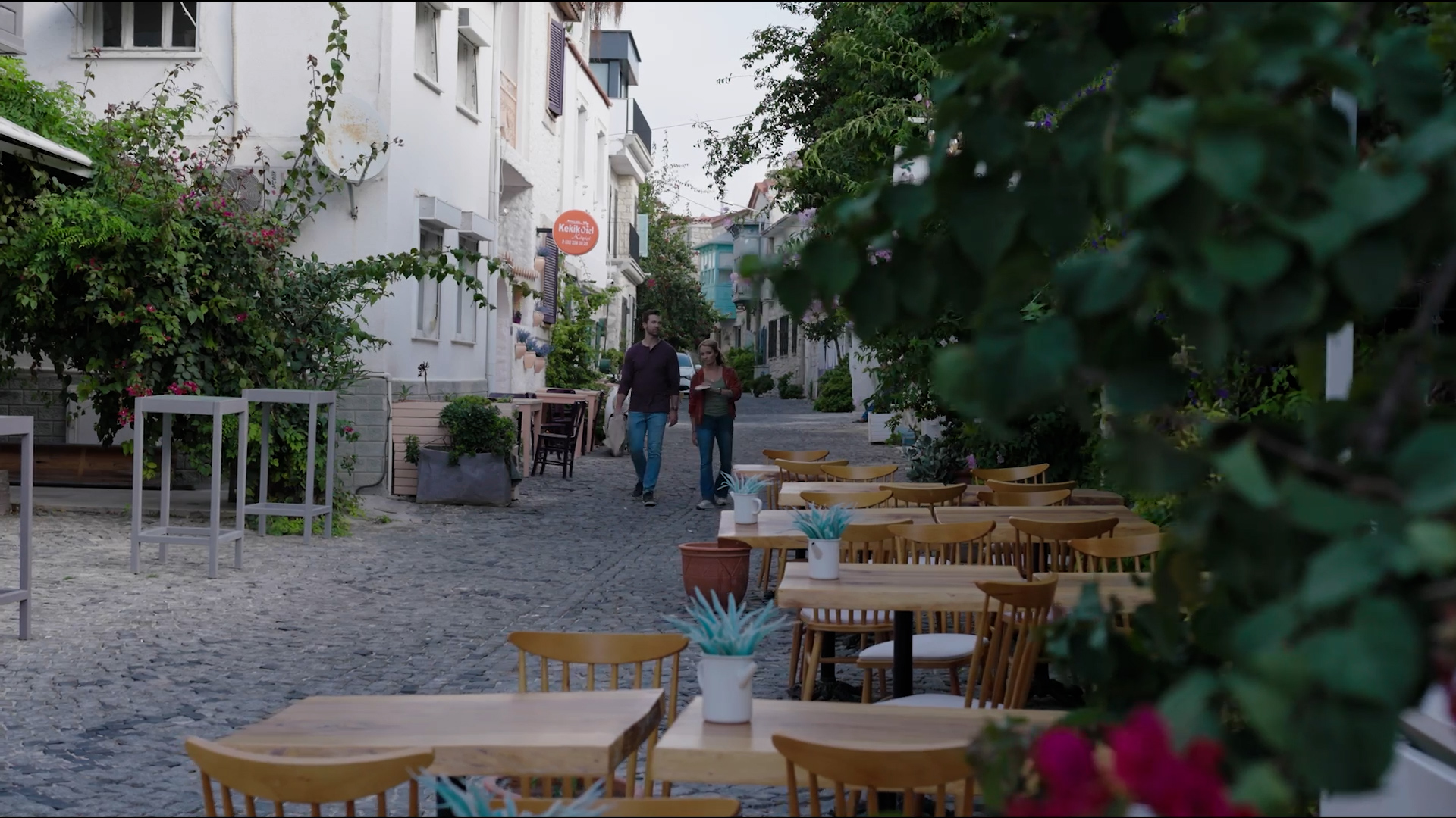 Nick Ferry and Sara Fletcher in Lost in Love (2023)