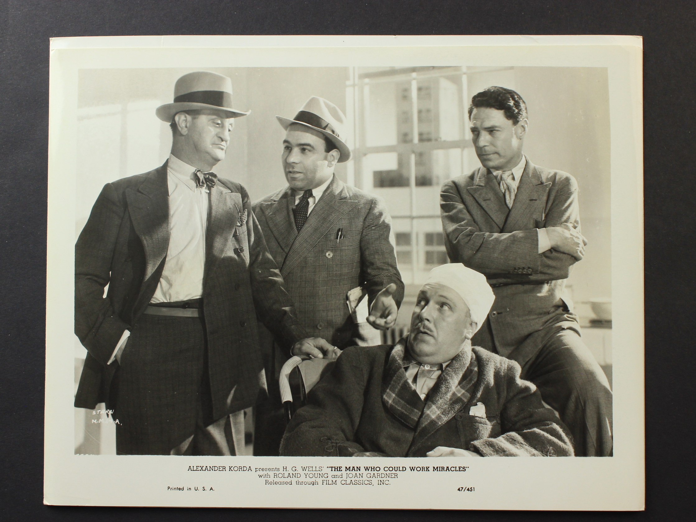 Wallace Lupino, Bernard Nedell, Ernest Sefton, and Ben Welden in The Man Who Could Work Miracles (1936)