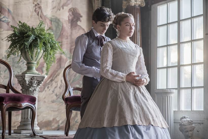 Timothée Chalamet and Florence Pugh in Little Women (2019)