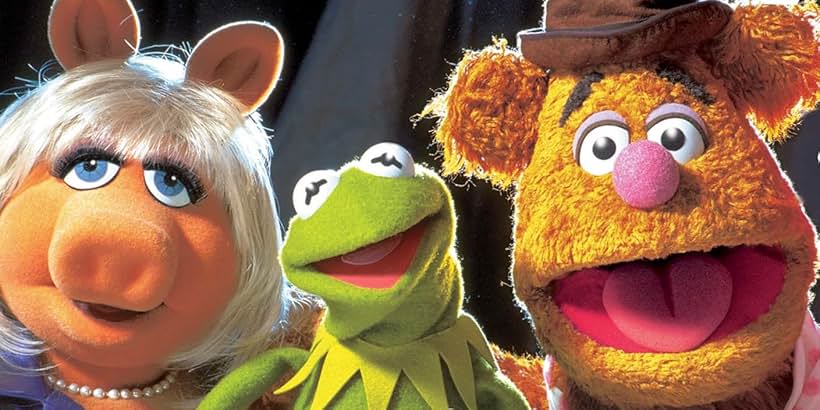 Frank Oz, Steve Whitmire, Kermit the Frog, Miss Piggy, and Fozzie Bear in Muppets from Space (1999)