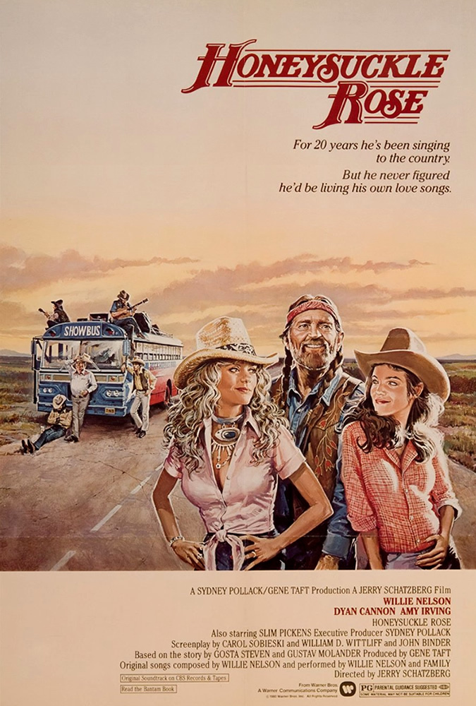 Dyan Cannon, Amy Irving, and Willie Nelson in Honeysuckle Rose (1980)