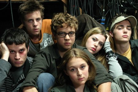 Majandra Delfino, Kris Lemche, Cody McMains, Douglas Smith, Alexa PenaVega, and Drew Tyler Bell in State's Evidence (2004)