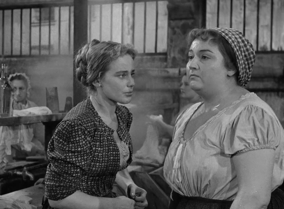 Mathilde Casadesus and Maria Schell in Gervaise (1956)