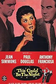 Jean Simmons, Paul Douglas, and Anthony Franciosa in Questa notte o mai (1957)