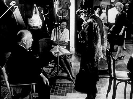 "Torn Curtain," Director Alfred Hitchcock on set. 1966 Universal.