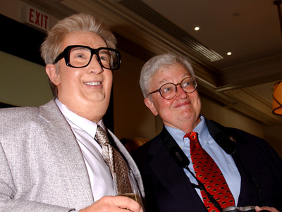 Roger Ebert and Martin Short at an event for Primetime Glick (2001)