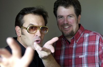 Bruce Campbell and Don Coscarelli at an event for Bubba Ho-Tep (2002)