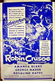 Amanda Blake and George Nader in Miss Robin Crusoe (1953)