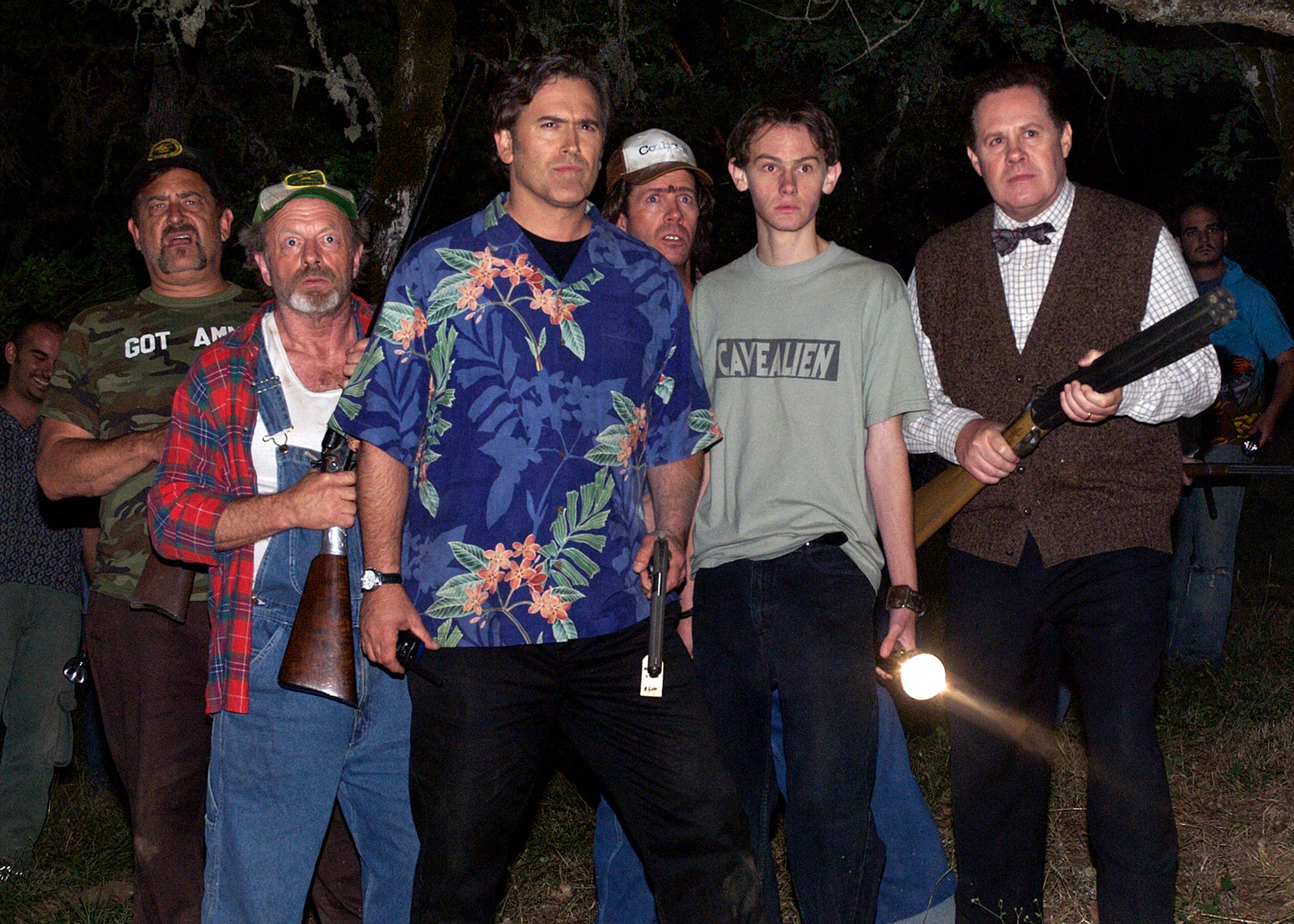 Butch McCain, Bruce Campbell, Dan Hicks, Ben McCain, Timothy Patrick Quill, and Taylor Sharpe in My Name Is Bruce (2007)