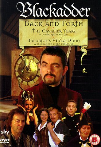 Rowan Atkinson, Stephen Fry, Miranda Richardson, Hugh Laurie, Rik Mayall, Tim McInnerny, Kate Moss, and Tony Robinson in Blackadder Back & Forth (1999)