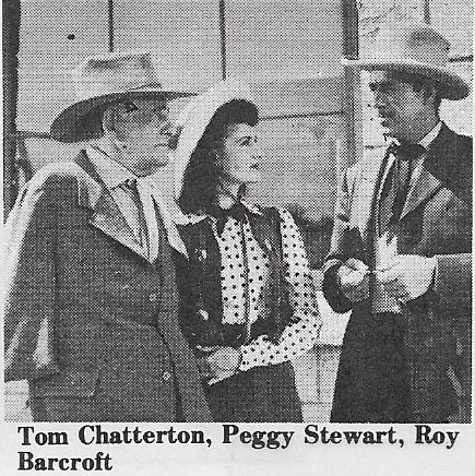 Roy Barcroft, Tom Chatterton, and Peggy Stewart in Code of the Prairie (1944)