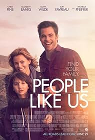 Elizabeth Banks, Chris Pine, and Michael Hall D'Addario in People Like Us (2012)