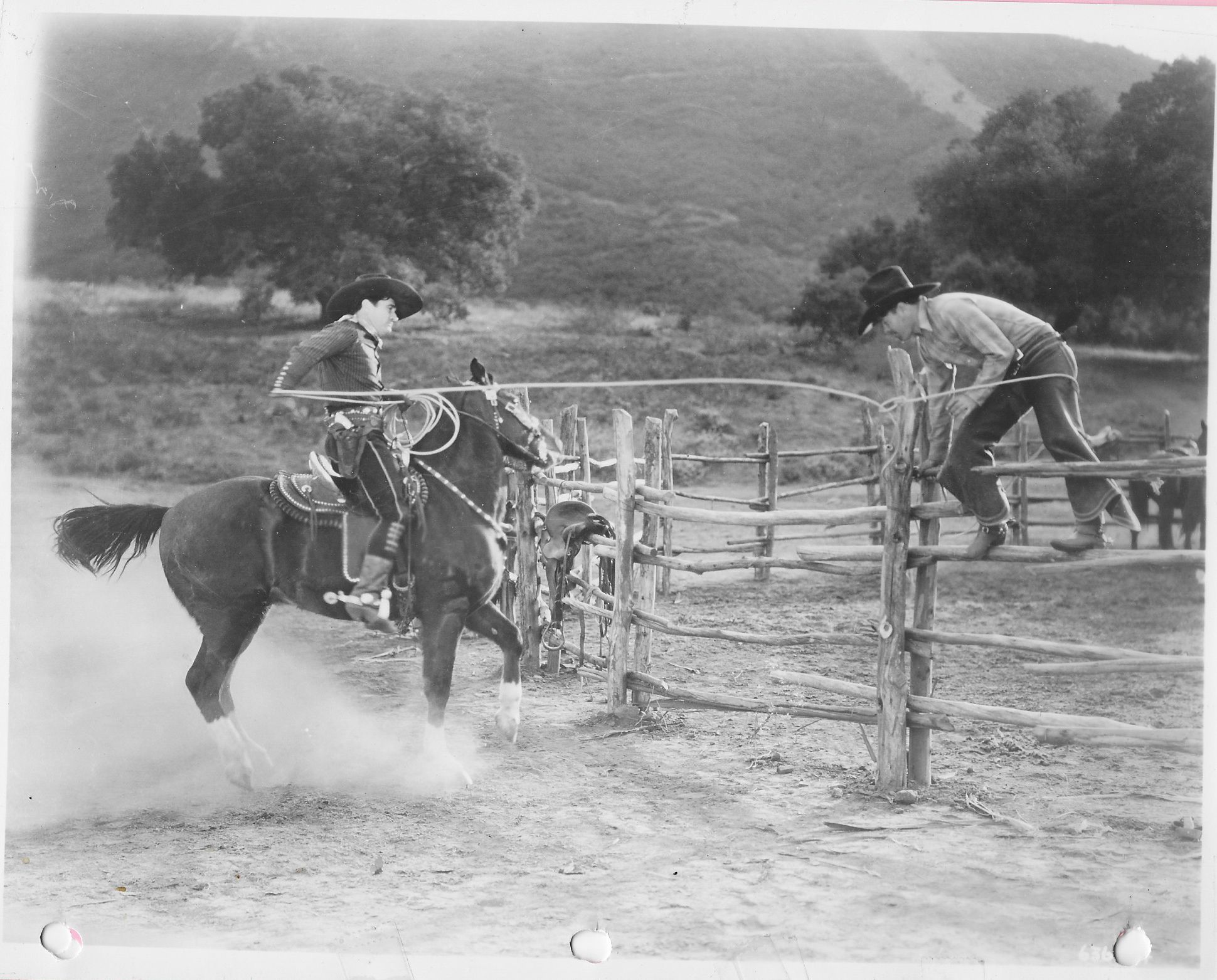 Tom Mix and Tony Jr. the Horse in Terror Trail (1933)