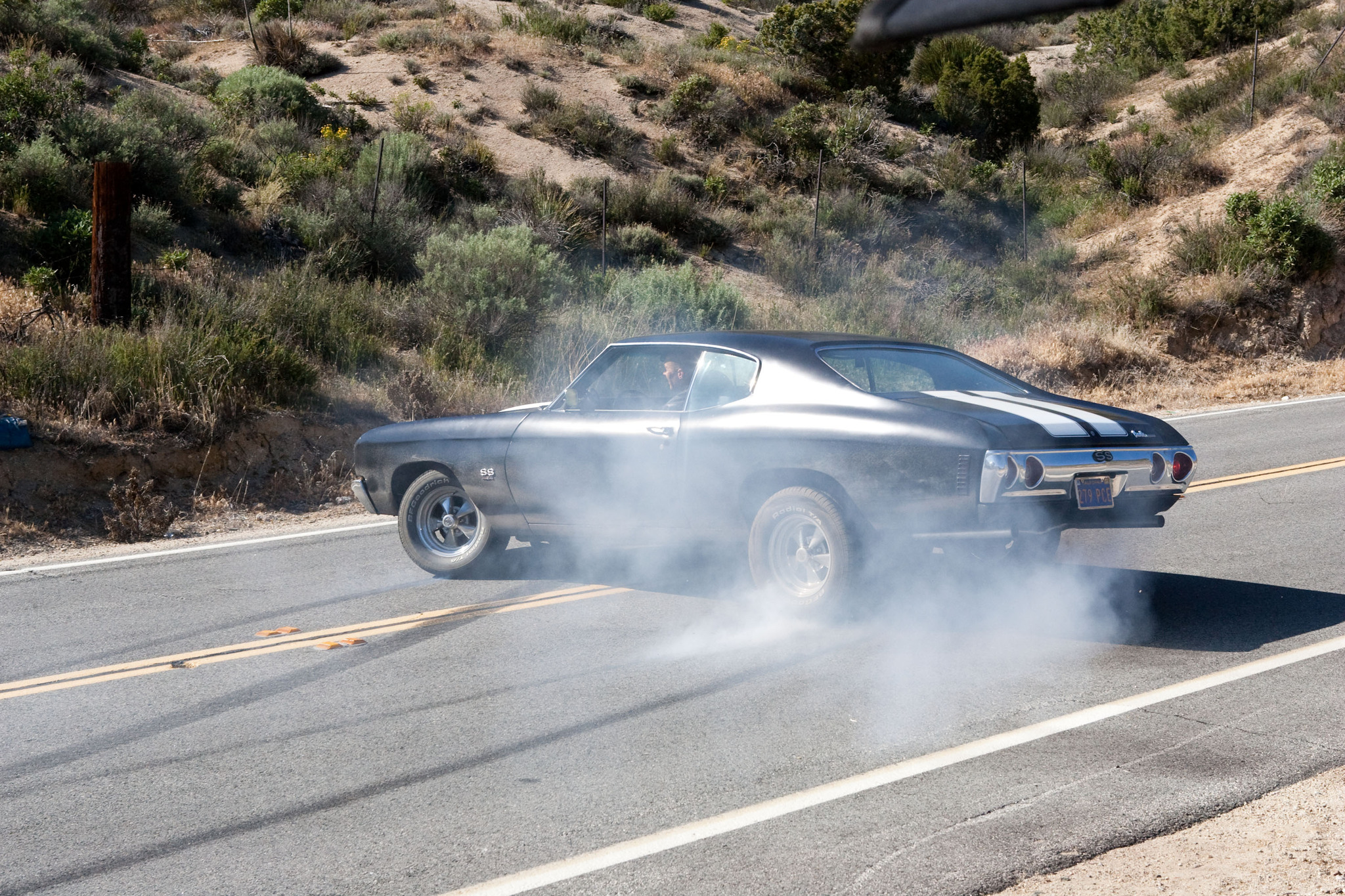 Dwayne Johnson and George Tillman Jr. in Faster (2010)