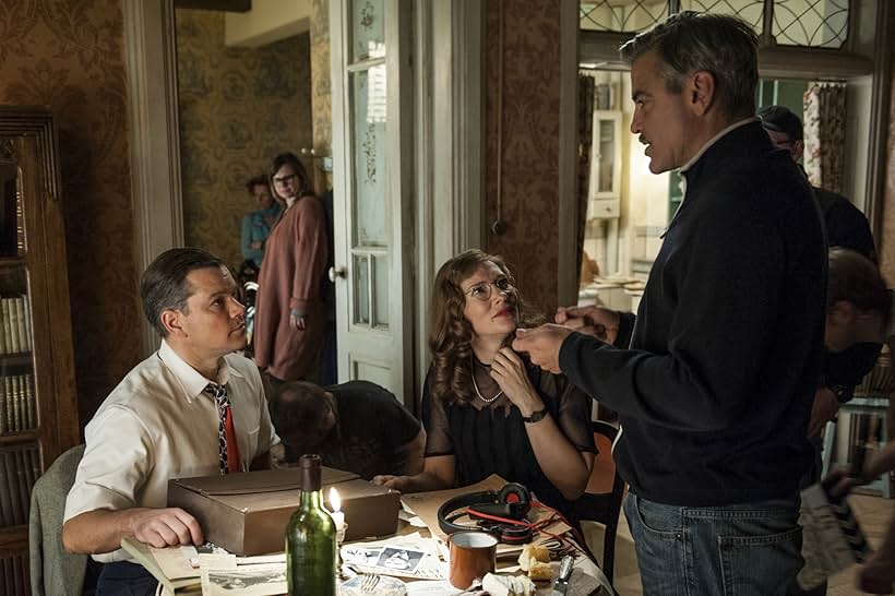 George Clooney, Matt Damon, and Cate Blanchett in The Monuments Men (2014)