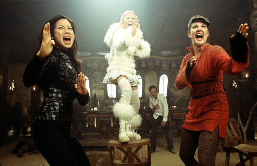 Drew Barrymore, Cameron Diaz, and Lucy Liu in Charlie's Angels: Full Throttle (2003)