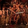 Jeremy Sumpter, Harry Eden, George MacKay, Rupert Simonian, Theodore Chester, Lachlan Gooch, and Patrick Gooch in Peter Pan (2003)