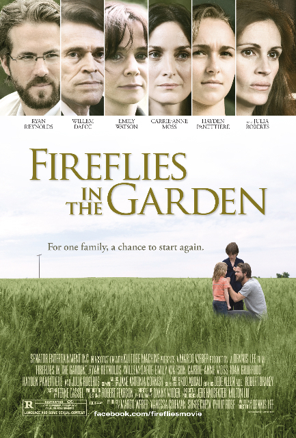 Julia Roberts, Willem Dafoe, Emily Watson, Carrie-Anne Moss, Ryan Reynolds, Chase Ellison, Hayden Panettiere, and Brooklynn Proulx in Fireflies in the Garden (2008)