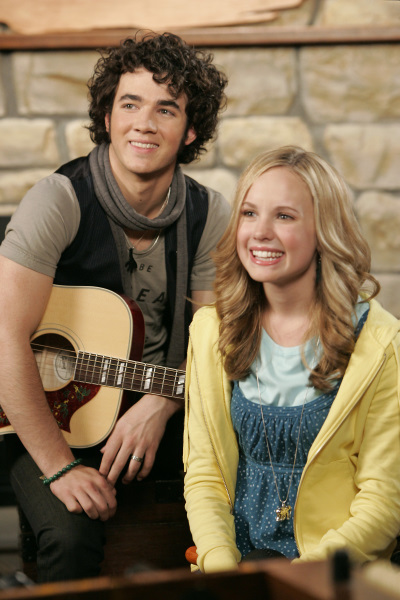 Meaghan Martin and Kevin Jonas in Camp Rock (2008)