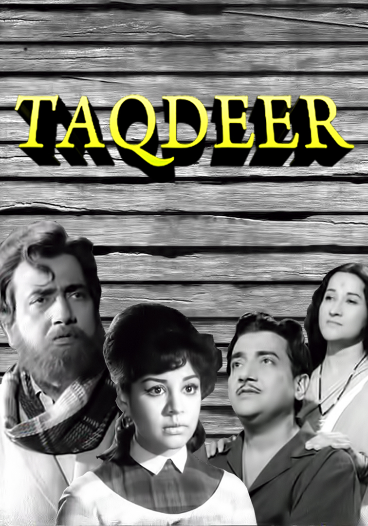 Bharat Bhushan and Farida Jalal in Taqdeer (1967)