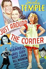 Shirley Temple, Joan Davis, Amanda Duff, Charles Farrell, Bert Lahr, and Bill Robinson in Just Around the Corner (1938)