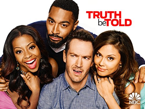 Mark-Paul Gosselaar, Vanessa Lachey, Bresha Webb, and Tone Bell in Truth Be Told (2015)