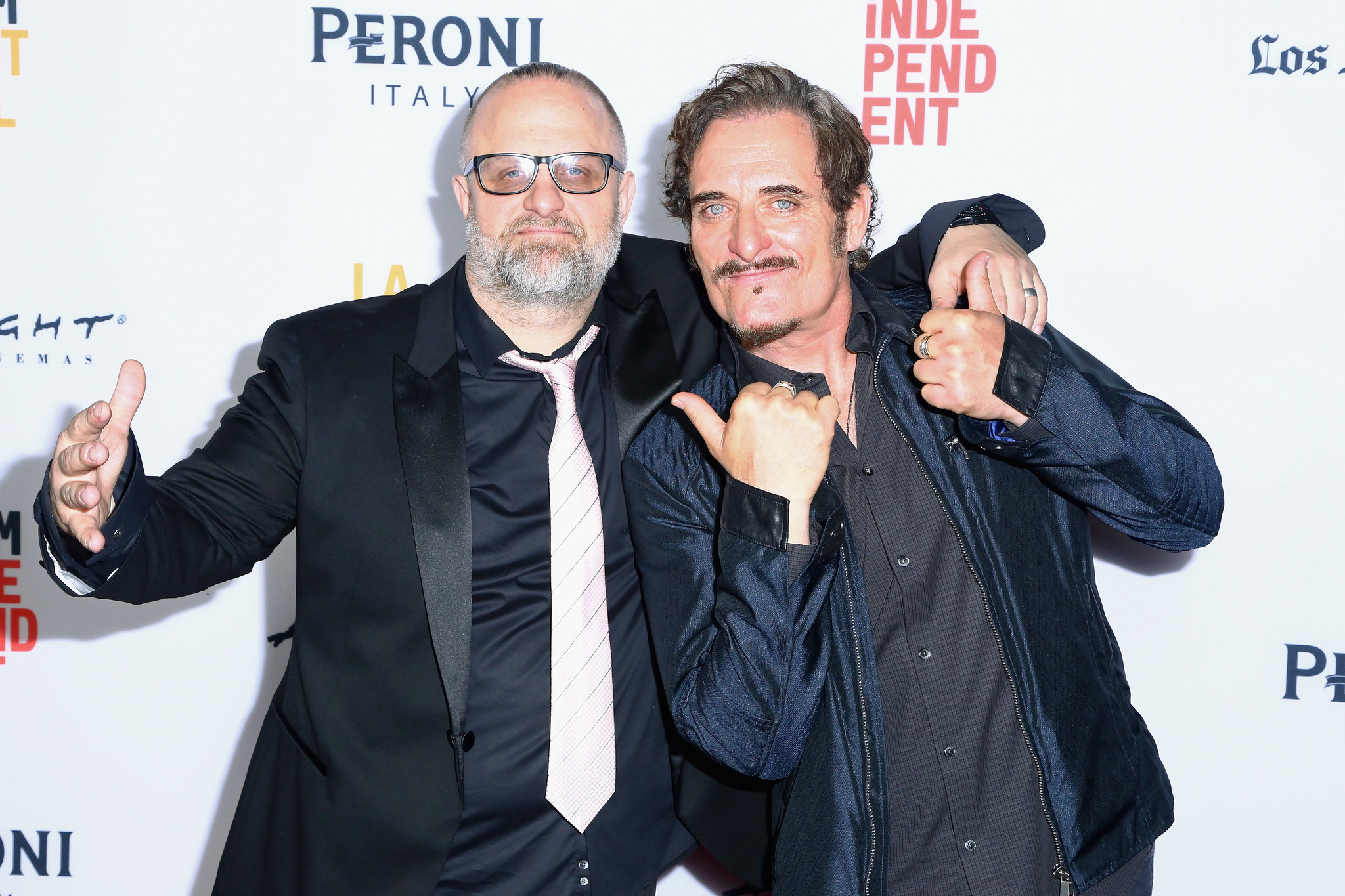 Kim Coates and Shawn Crahan at an event for Officer Downe (2016)