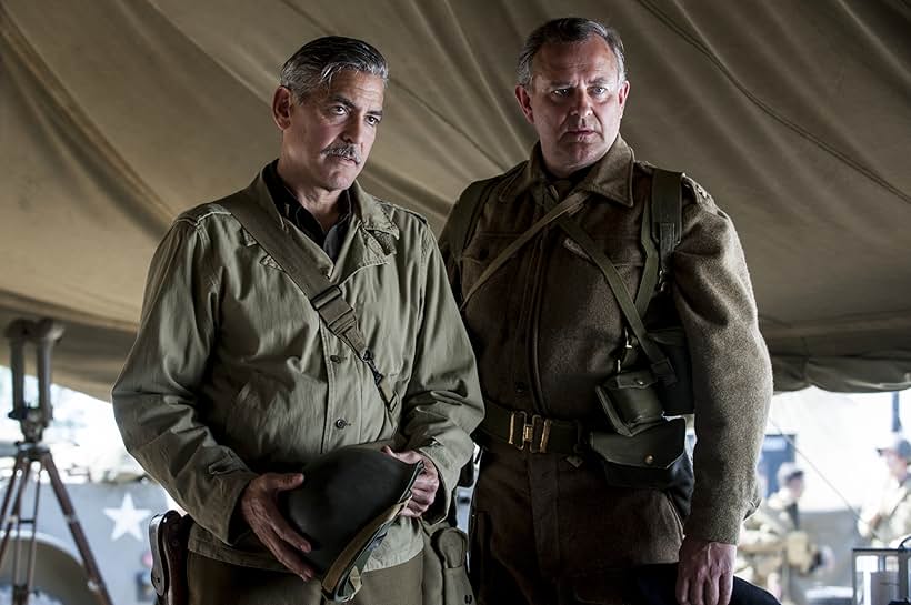 George Clooney and Hugh Bonneville in The Monuments Men (2014)