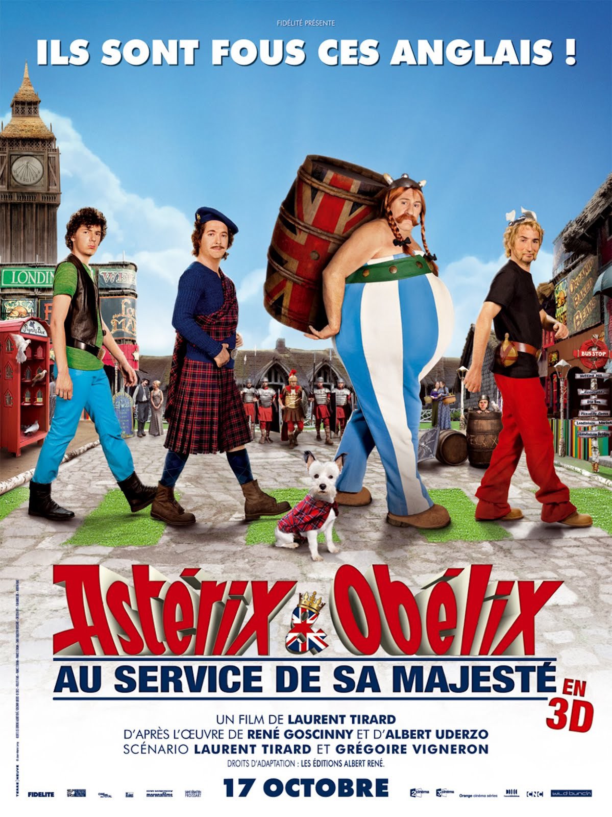 Gérard Depardieu, Edouard Baer, Guillaume Gallienne, and Vincent Lacoste in Astérix and Obélix: God Save Britannia (2012)