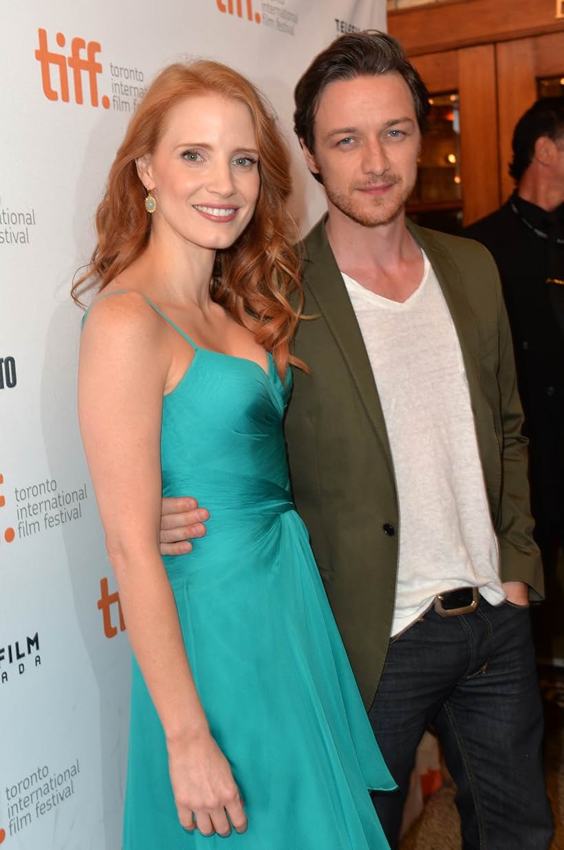 James McAvoy and Jessica Chastain at an event for The Disappearance of Eleanor Rigby: Him (2013)