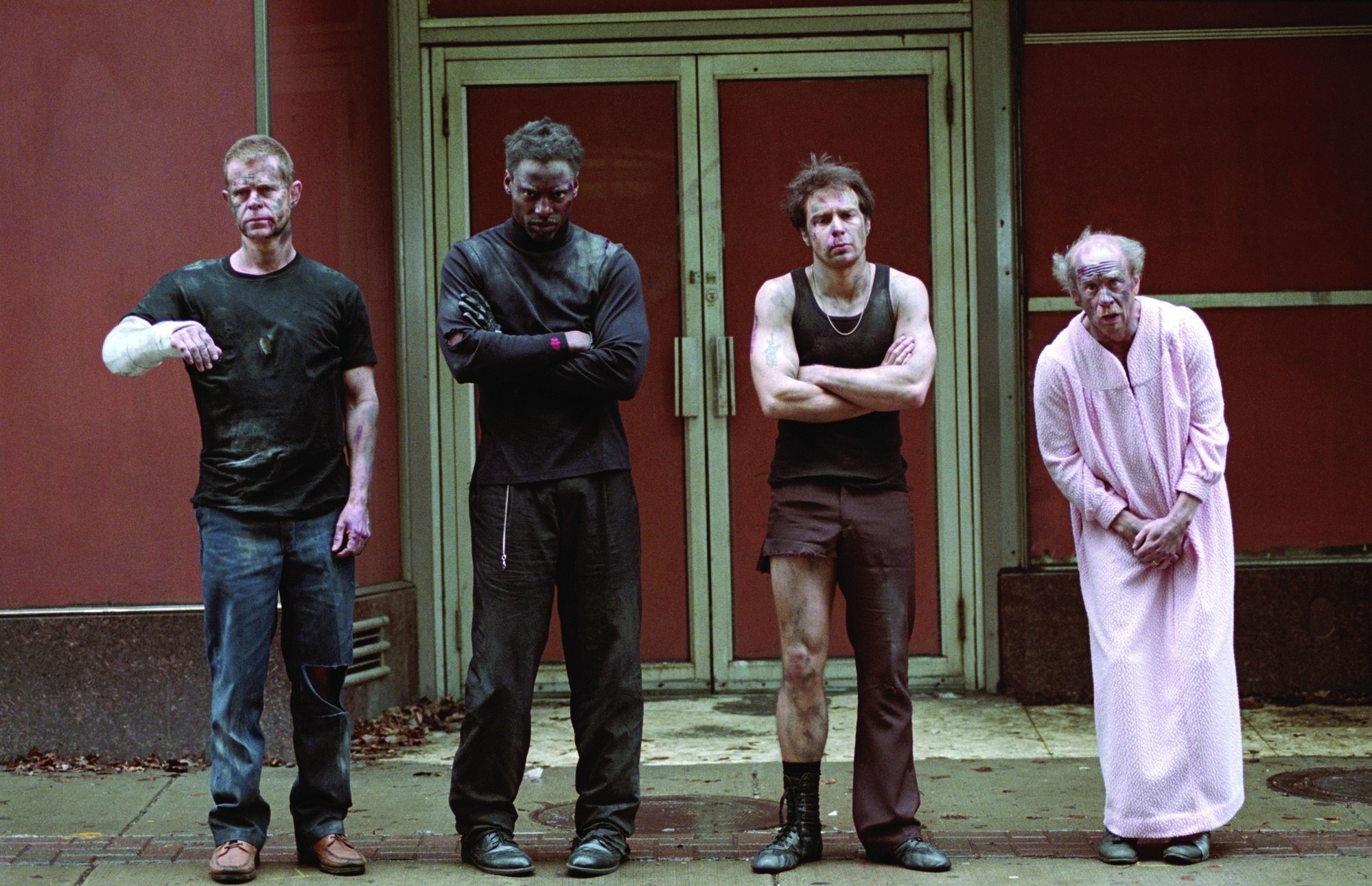 William H. Macy, Michael Jeter, Sam Rockwell, and Isaiah Washington in Welcome to Collinwood (2002)