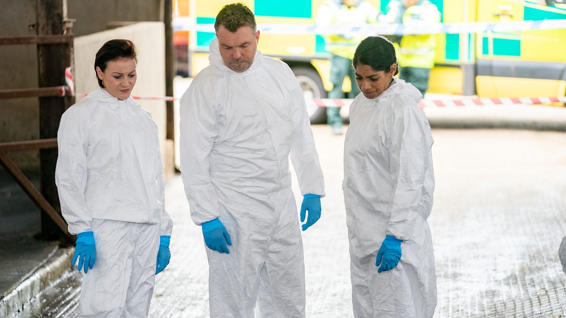 Ciarán McMenamin, Amara Karan, and Kerri Quinn in Hope Street (2020)