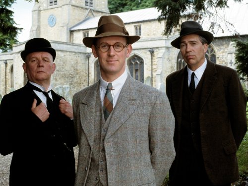 Andrew Burt, Peter Davison, and Brian Glover in Campion (1989)